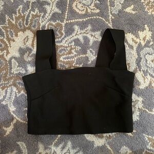 Aritzia Babaton Bandage Black Crop Top